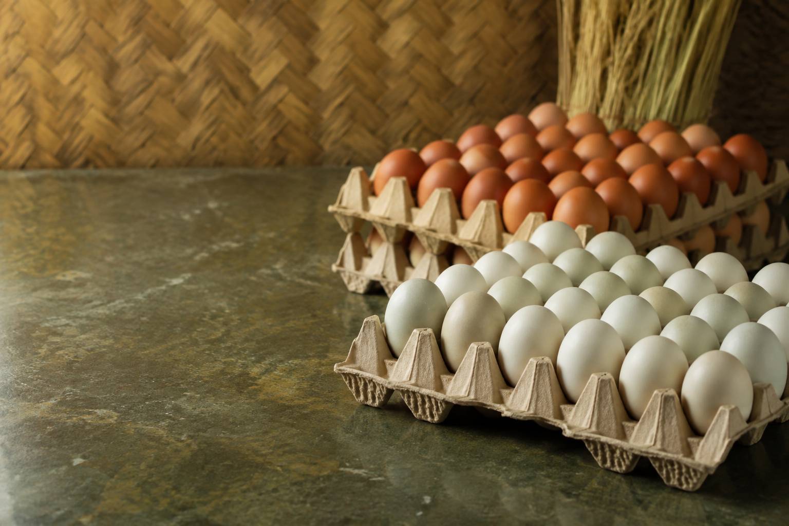 Pasokan telur bebek dan telur ayam